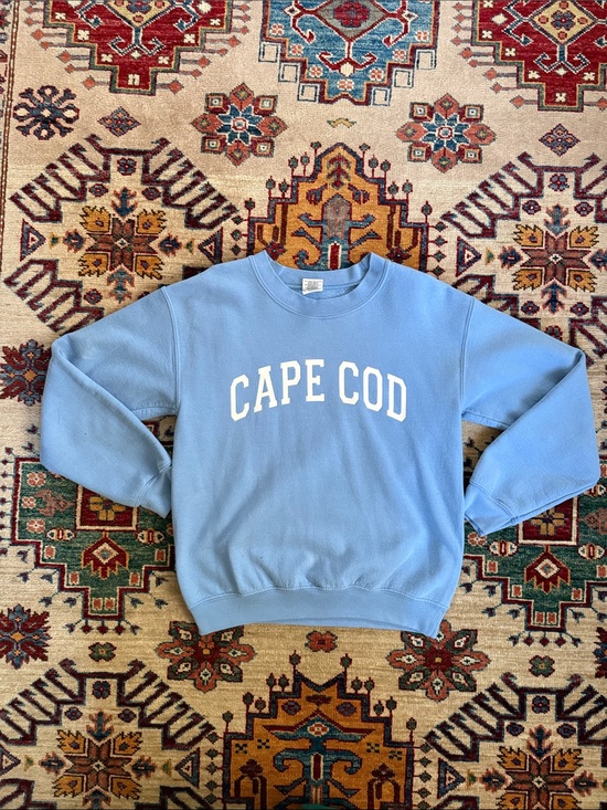 Gildan Sweaters - Gildan Cape Cod Crewneck Sweatshirt - Light Blue with White Lettering